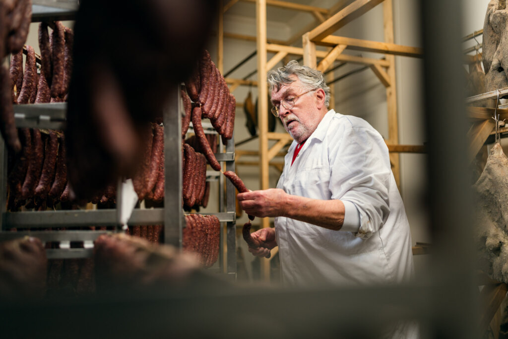 Fotografie ambachtelijke slager